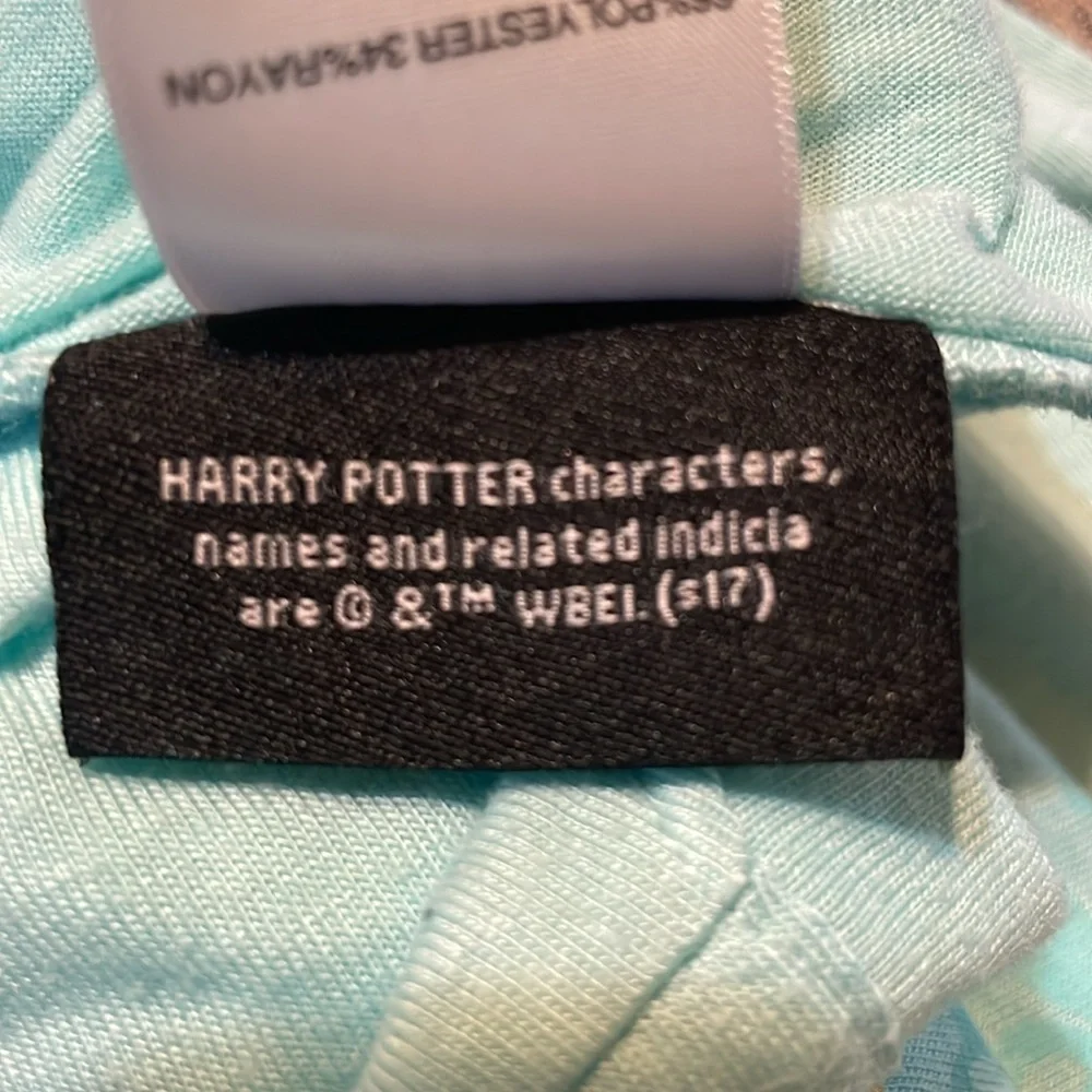 Harry Potter girls short sleeve tee junior size L/XL good condition light blue - Picture 6 of 12